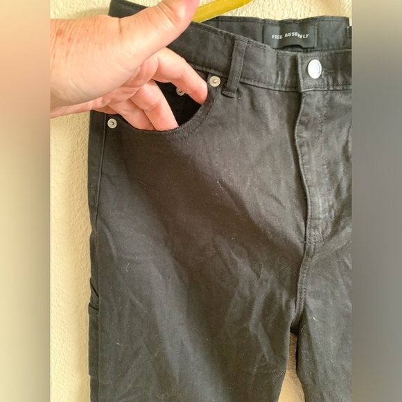 Free Assembly Girls Black Carpenter Wide Leg Jeans NWT 🌴 - Picture 5 of 10
